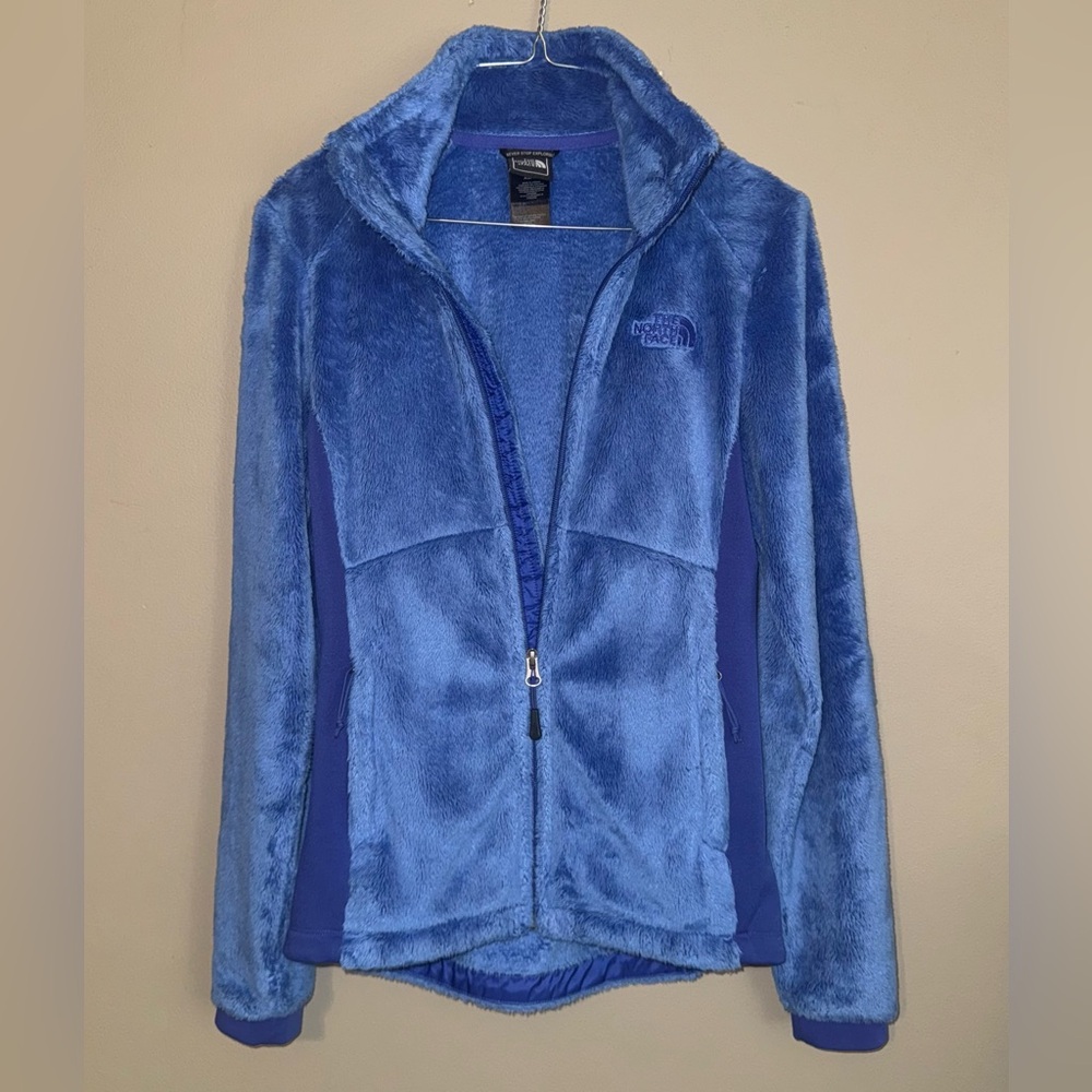 The North Face Tech Osito FullZip Jacket SOFT Periwinkle Logo Womens XS NWOT - Picture 2 of 6